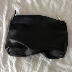 Black Leather Clutch